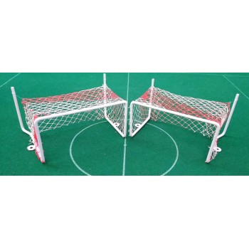 Subbuteo Andrew Table Soccer Zeus II Professional goals with Red White nets